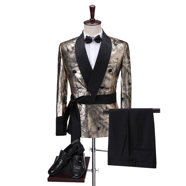 latest coat pant designs 2020 gold shiny men suit formal slim fit double breasted blazer prom tuxedo wedding suits for men groom, Black;gray
latest coat pant designs 2020 gold shiny men suit formal slim fit double breasted blazer prom tuxedo wedding suits for men groom, Black;gray