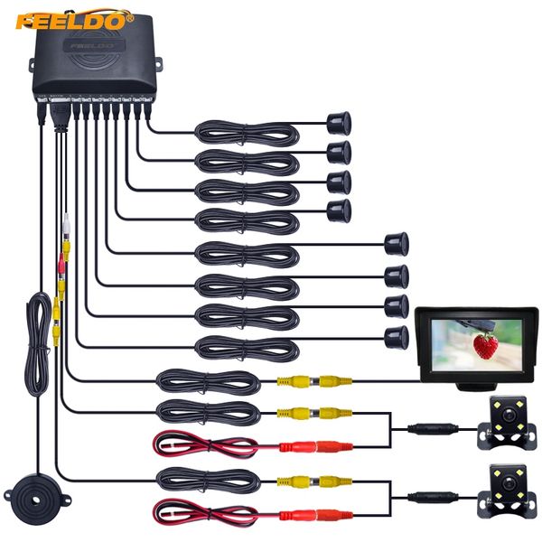 feeldo car 4.3" lcd monitor 8-sensor parking sensor 2x 4-led camera dual visual rearview video parking system #hq1779
feeldo car 4.3" lcd monitor 8-sensor parking sensor 2x 4-led camera dual visual rearview video parking system #hq1779