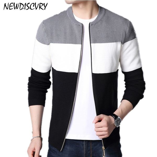 newdiscvry men's zipper cardigan sweaters casual men knitted clothes 2018 autumn striped cotton man knitwear male slim clothing, White;black
newdiscvry men's zipper cardigan sweaters casual men knitted clothes 2018 autumn striped cotton man knitwear male slim clothing, White;black