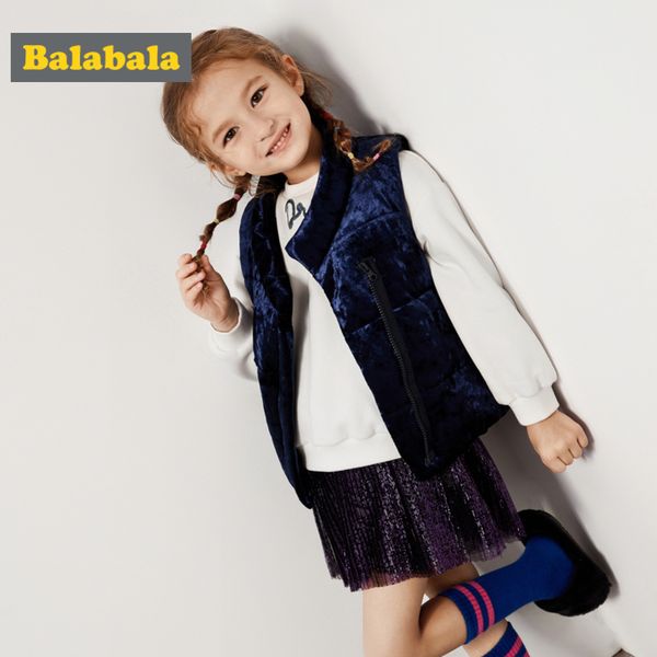 balabala toddler girl padded velvet vest with stand-up collar children kid puffer vest with zip closure in silky polyester lined, Blue
balabala toddler girl padded velvet vest with stand-up collar children kid puffer vest with zip closure in silky polyester lined, Blue