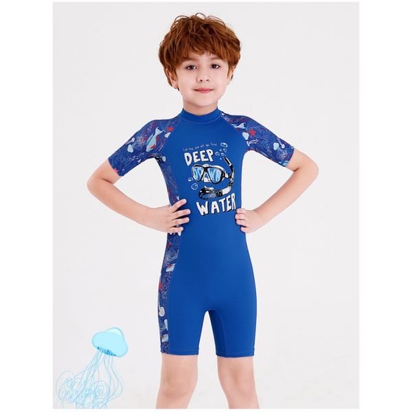 kids one-piece swim siamese short sleeves warm swimsuit neoprene kids diving suit wetsuit children for boys girls, White
kids one-piece swim siamese short sleeves warm swimsuit neoprene kids diving suit wetsuit children for boys girls, White