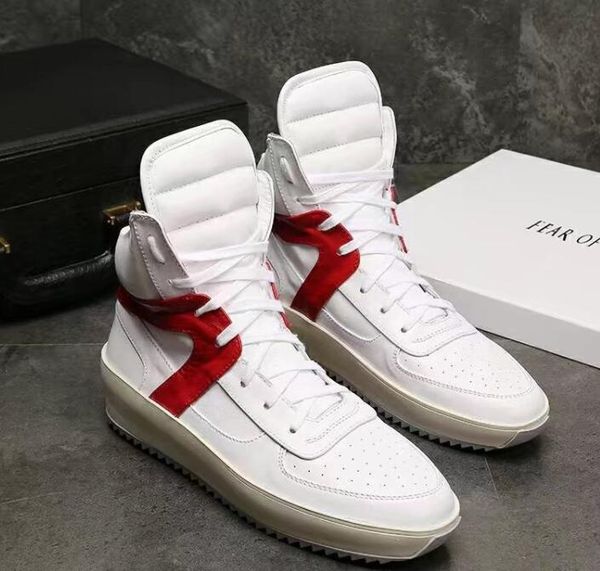 2019 fear of god shoes sneaker with canvas insets fog boots platform men fashion leather shoes size 38-46 t7, Black
2019 fear of god shoes sneaker with canvas insets fog boots platform men fashion leather shoes size 38-46 t7, Black