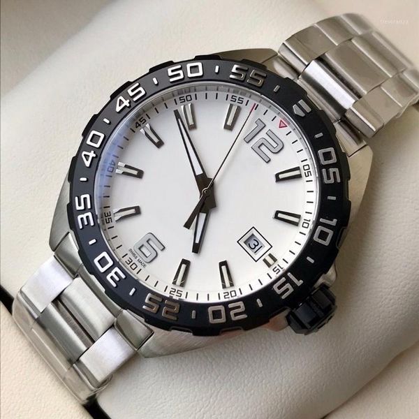 men watches swiss quartz movement 41mm with crown 316l band men waterproof wristwatches sapphire crystal men luminous watches1, Slivery;brown
men watches swiss quartz movement 41mm with crown 316l band men waterproof wristwatches sapphire crystal men luminous watches1, Slivery;brown