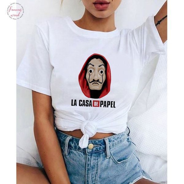 la casa de papel tshirt деньги heist тройники tv streetwear женщина с коротким рукавом дом из бумаги смешного harajuku крупногабаритного t s, White
la casa de papel tshirt деньги heist тройники tv streetwear женщина с коротким рукавом дом из бумаги смешного harajuku крупногабаритного t s, White