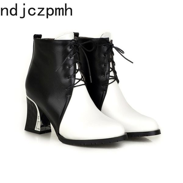 women's boots new winter fashion color matching pointed lace-up high heel short tube women's shoes size 34-43 heel height .5cm, Black
women's boots new winter fashion color matching pointed lace-up high heel short tube women's shoes size 34-43 heel height .5cm, Black
