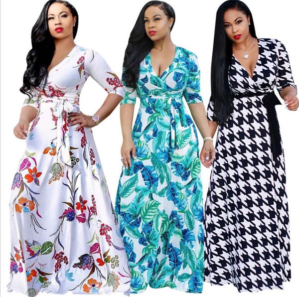 women fashion 3/4 sleeve v neck foral printed maxi dress bohemian style lady beach long dresses party dresses for female elegant skirt e3805, Black;gray
women fashion 3/4 sleeve v neck foral printed maxi dress bohemian style lady beach long dresses party dresses for female elegant skirt e3805, Black;gray