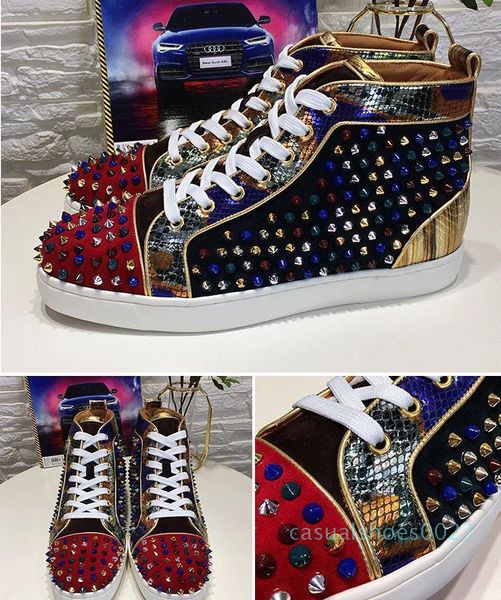 men womens crystal rhinestone red bottom sneakers,fashion genuine leather patchwork flats skateboarding shoes designer luxury trainers ac23, Black
men womens crystal rhinestone red bottom sneakers,fashion genuine leather patchwork flats skateboarding shoes designer luxury trainers ac23, Black