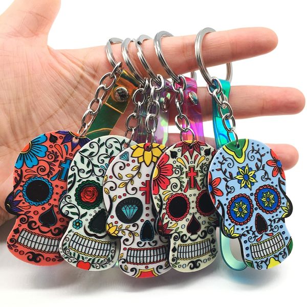 keychain calavera whimsical sweet skull key chain keyring custom laser dazzle rope relief sugar skull key rings 19 colors new, Silver
keychain calavera whimsical sweet skull key chain keyring custom laser dazzle rope relief sugar skull key rings 19 colors new, Silver