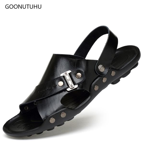 2018 fashion men's sandals summer shoes leather breathable solid beach sandals for men urban youth platform shoe man big size 12, Black
2018 fashion men's sandals summer shoes leather breathable solid beach sandals for men urban youth platform shoe man big size 12, Black