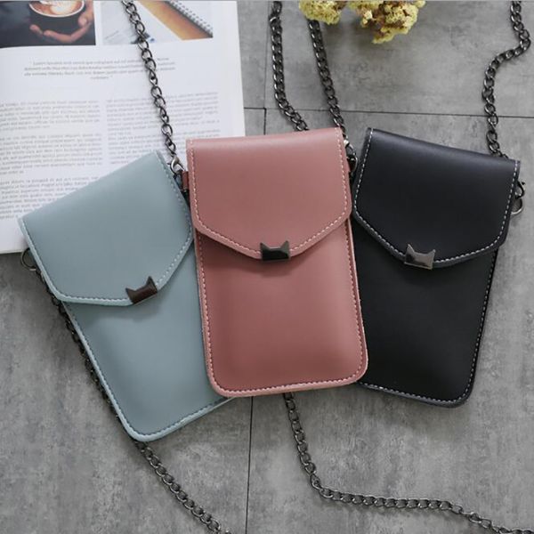 cat ear transparent touch screen retro simple mobile phone bag 2020 women chain messenger bags small flap bag mini shoulder
cat ear transparent touch screen retro simple mobile phone bag 2020 women chain messenger bags small flap bag mini shoulder