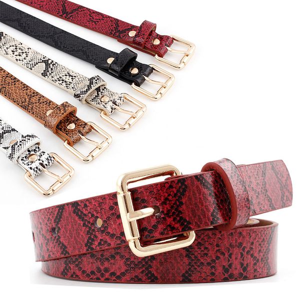 105x2.3cm female pu leather snake waist belt women 2019 belts for women's dress cinto feminino, Black;brown
105x2.3cm female pu leather snake waist belt women 2019 belts for women's dress cinto feminino, Black;brown