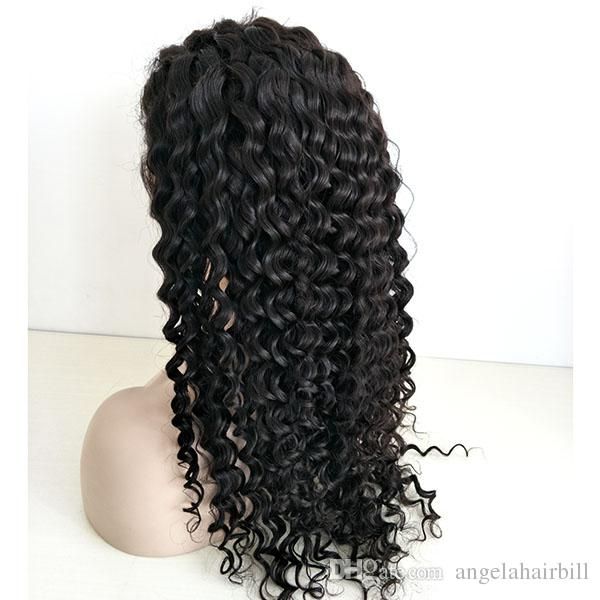 deep curly human hair full lace wigs pre plucked natural hairline with baby hair 130% density bleached knots for black women angelawigs, Black;brown
deep curly human hair full lace wigs pre plucked natural hairline with baby hair 130% density bleached knots for black women angelawigs, Black;brown