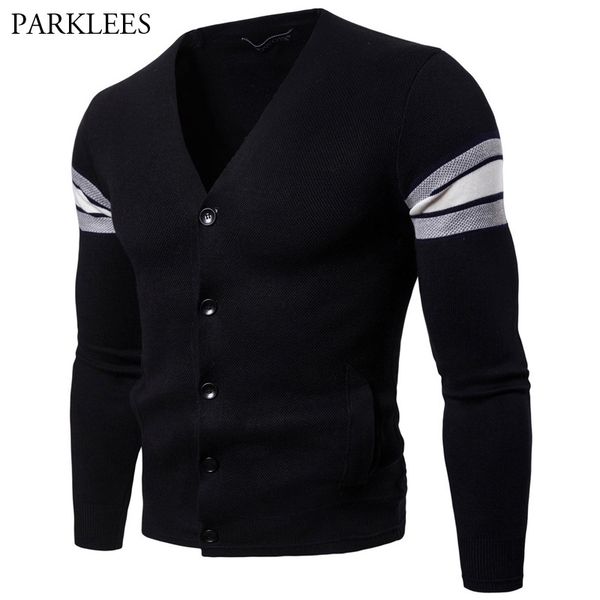 mens classic v neck cardigan sweaters 2018 spring autumn new crocheted striped knitted cotton cardigans sweater with pockets xxl, White;black
mens classic v neck cardigan sweaters 2018 spring autumn new crocheted striped knitted cotton cardigans sweater with pockets xxl, White;black
