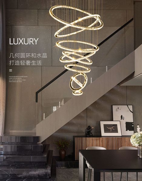 stair chanlums long chandeliers lamps crystal modern minimalist living room creative personality villa duplex ring chandelier lamp
stair chanlums long chandeliers lamps crystal modern minimalist living room creative personality villa duplex ring chandelier lamp