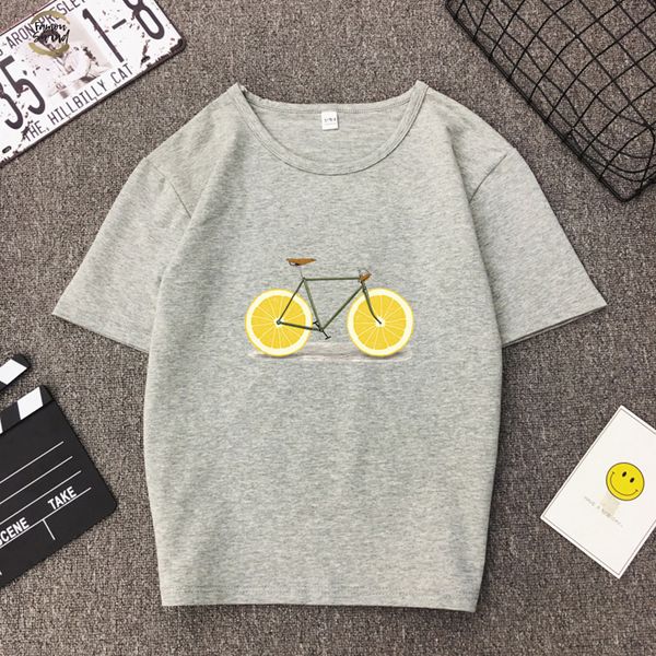 2019 new womens cap sleeve lemon slice bicycle t women brand new casual graphic tee summer female t shirt cute top, White
2019 new womens cap sleeve lemon slice bicycle t women brand new casual graphic tee summer female t shirt cute top, White
