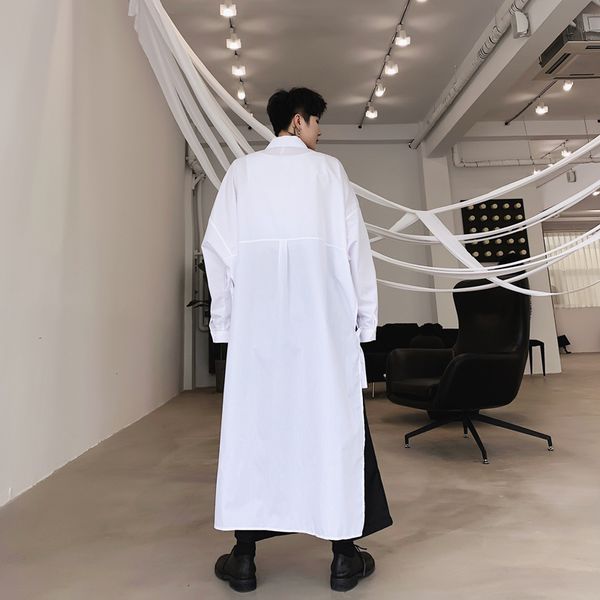 men japan style oversize long sleeve casual pullover shirt male streetwear hip hop vintage long style dress shirts stage clothes, White;black
men japan style oversize long sleeve casual pullover shirt male streetwear hip hop vintage long style dress shirts stage clothes, White;black