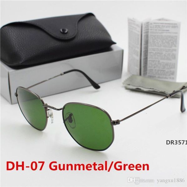 yxvaxl 1pcs new to fashion hexagonal sunglasses gunmetal frame green glass lens uv400 protection black case.dr3571, White;black
yxvaxl 1pcs new to fashion hexagonal sunglasses gunmetal frame green glass lens uv400 protection black case.dr3571, White;black