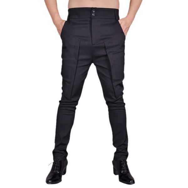 2019 new hair stylist autumn pants trend haren pants two buckle hairdressers tight small feet casual male stretch, Black
2019 new hair stylist autumn pants trend haren pants two buckle hairdressers tight small feet casual male stretch, Black