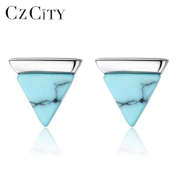 czcity real sterling silver 925 stud earrings for women triangle created turquoise petite post earring female dating jewellery, Golden;silver
czcity real sterling silver 925 stud earrings for women triangle created turquoise petite post earring female dating jewellery, Golden;silver