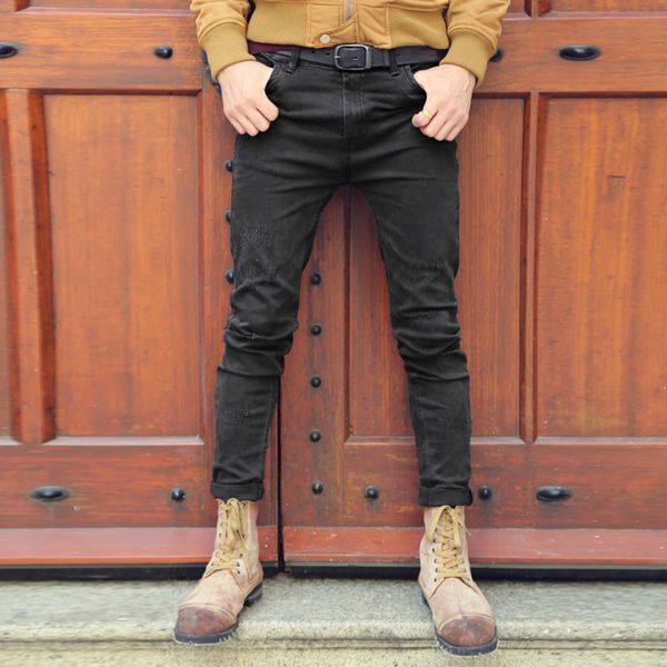 jeans for men slim fit pants classic 2019 jeans male denim designer trousers casual skinny straight elasticity pants k282, Blue 
jeans for men slim fit pants classic 2019 jeans male denim designer trousers casual skinny straight elasticity pants k282, Blue