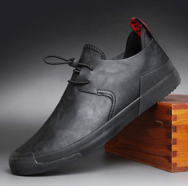 spring autumn new design men shoes fashion elastic band man leather casual shoes men cool loafers flat shoes, Black
spring autumn new design men shoes fashion elastic band man leather casual shoes men cool loafers flat shoes, Black