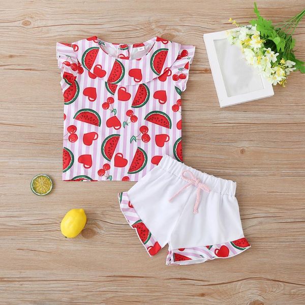 toddler baby girl clothes set sleeveless watermelon fruit print o-neck +bowknot shorts summer set roupas bebes menina, White
toddler baby girl clothes set sleeveless watermelon fruit print o-neck +bowknot shorts summer set roupas bebes menina, White