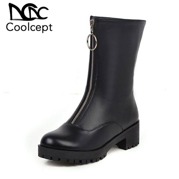 coolcept 2020 new ankle boots platform zipper round toe knee high boots black shoes woman footwear size 33-43
coolcept 2020 new ankle boots platform zipper round toe knee high boots black shoes woman footwear size 33-43