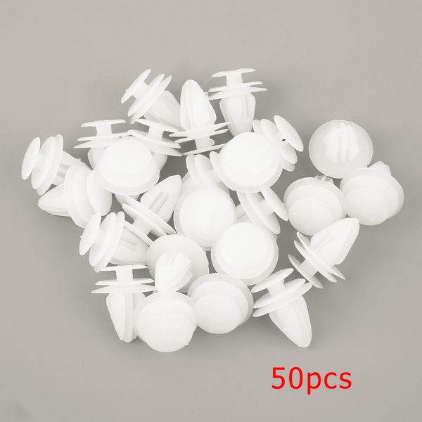 50 pcs 8mm universal automobile bumpers hole plastic push screw rivet door buckle panel fixings clips white for car hot
50 pcs 8mm universal automobile bumpers hole plastic push screw rivet door buckle panel fixings clips white for car hot