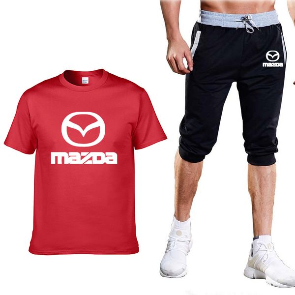 mazda car logo printing summer fashion casual cotton short sleeve round neck men's t-shirt+pants 2 piece suit, Gray
mazda car logo printing summer fashion casual cotton short sleeve round neck men's t-shirt+pants 2 piece suit, Gray