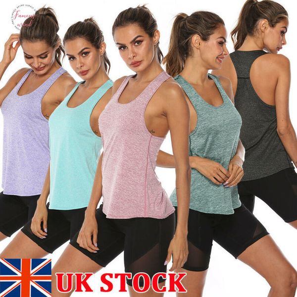 womens casual sports vest base layer stretch moisture wicking fitness quick dry gym shirt workout jogging sportwear, White
womens casual sports vest base layer stretch moisture wicking fitness quick dry gym shirt workout jogging sportwear, White