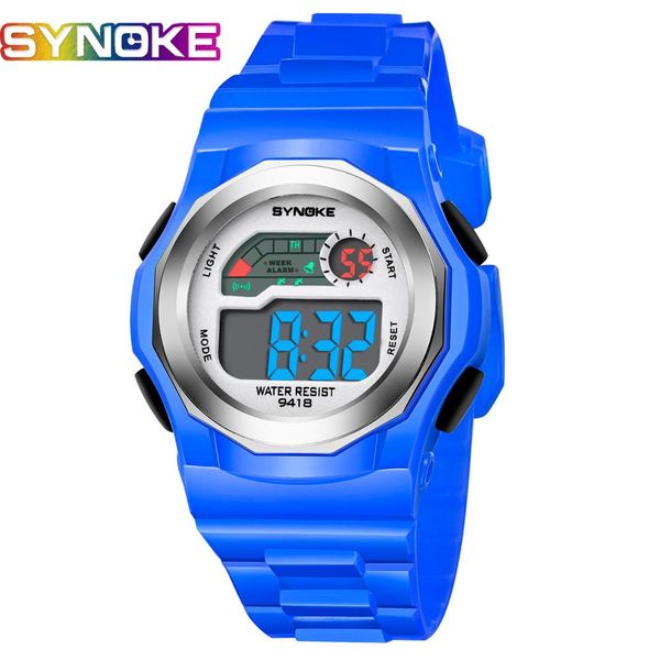 synoke children watch kids wristwatch led digital alarm watches for girls boys gift electronic waterproof child gift, Blue
synoke children watch kids wristwatch led digital alarm watches for girls boys gift electronic waterproof child gift, Blue
