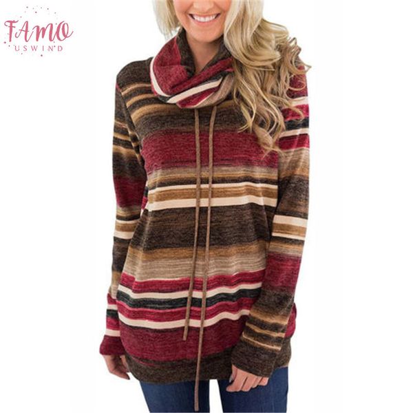 fashion ladies casual t shirt 2018 new women autumn spring striped loose t shirt turtle neck long sleeve baggy t, White
fashion ladies casual t shirt 2018 new women autumn spring striped loose t shirt turtle neck long sleeve baggy t, White