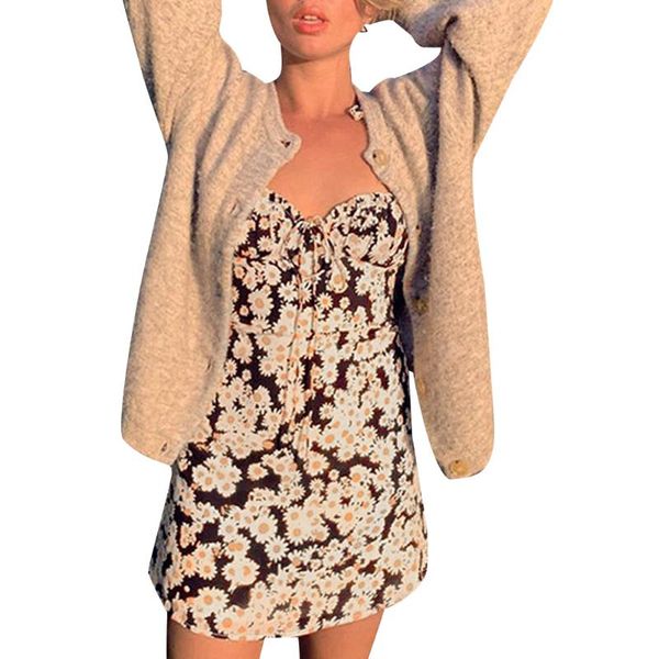 casual dresses 2021 women's floral print sling dress fashion lace up slim fit holiday party ladies, Black;gray
casual dresses 2021 women's floral print sling dress fashion lace up slim fit holiday party ladies, Black;gray