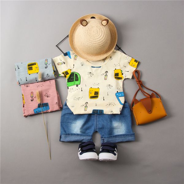 korean version of pants suit summer wear cartoon cotton car suit boys and girls baby neutral short sleeve children's clothing, White
korean version of pants suit summer wear cartoon cotton car suit boys and girls baby neutral short sleeve children's clothing, White