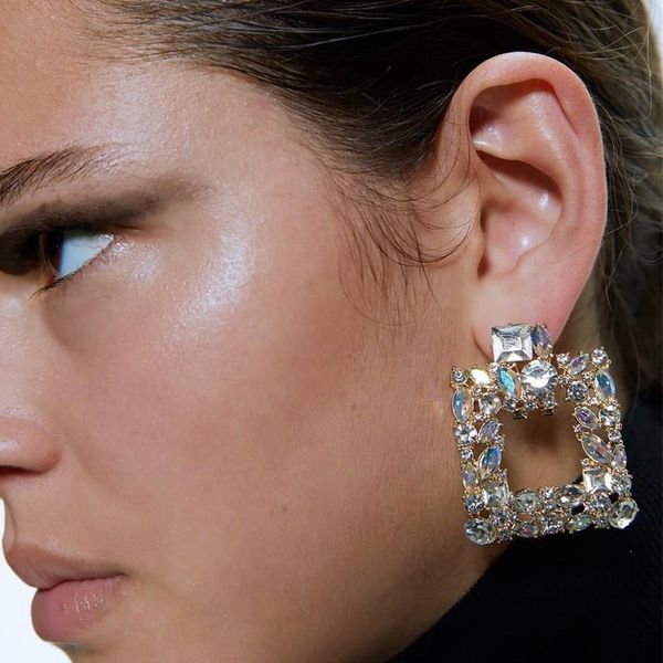 golg statement earrings women large square crystal big earrings rrhinestone drop earing jewelry, Silver
golg statement earrings women large square crystal big earrings rrhinestone drop earing jewelry, Silver