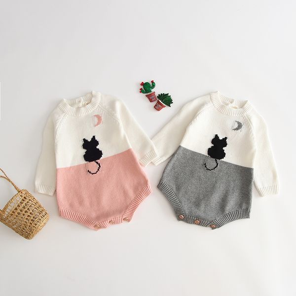 INS Baby kids designer clothes Romper 100% cotton Knitted Long Sleeve Dot Design Soft Cat Design Romper Spring Clothes girl rompers 0-2T
INS Baby kids designer clothes Romper 100% cotton Knitted Long Sleeve Dot Design Soft Cat Design Romper Spring Clothes girl rompers 0-2T