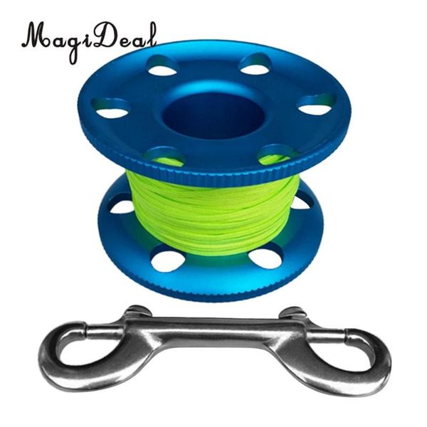 perfeclan scuba snorkeling diving aluminium finger spool reel line with snap bolt 50m for water sports swimming diving accessory
perfeclan scuba snorkeling diving aluminium finger spool reel line with snap bolt 50m for water sports swimming diving accessory
