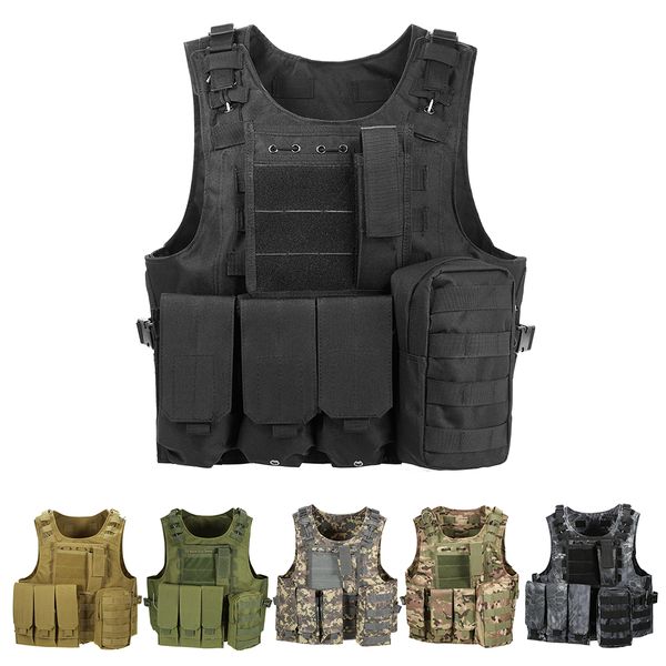 outdoor tactical vest molle vest modular gear carrier adjustable training gaming paintball assault hunting jacket, Camo;black
outdoor tactical vest molle vest modular gear carrier adjustable training gaming paintball assault hunting jacket, Camo;black