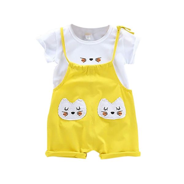 2pcs / комплект лета ребёнка хлопка с коротким рукавом мультфильм детская наборы животных pattern top + карманный биб брюки детские симпатич, White
2pcs / комплект лета ребёнка хлопка с коротким рукавом мультфильм детская наборы животных pattern top + карманный биб брюки детские симпатич, White