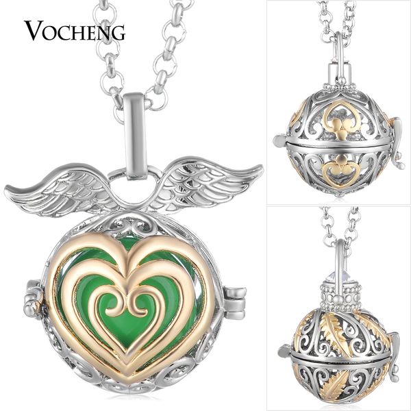 10pcs/lot vocheng mexican oil diffuser locket chime pendant necklace copper metal with stainless steel chain 7 styles va-320*10, Silver
10pcs/lot vocheng mexican oil diffuser locket chime pendant necklace copper metal with stainless steel chain 7 styles va-320*10, Silver