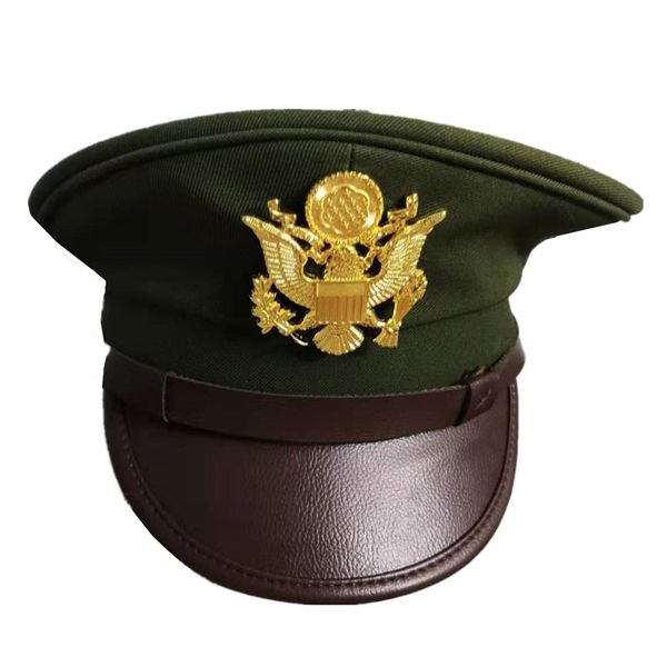 wwii u.s. army cap green wide-brimmed officer hats fashion military caps classical style for collection and cosplay, Blue;gray
wwii u.s. army cap green wide-brimmed officer hats fashion military caps classical style for collection and cosplay, Blue;gray