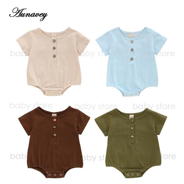 0-18m new summer baby girls boys clothes short sleeve romper jumpsuits solid color single-breasted one-piece shorts, Blue
0-18m new summer baby girls boys clothes short sleeve romper jumpsuits solid color single-breasted one-piece shorts, Blue