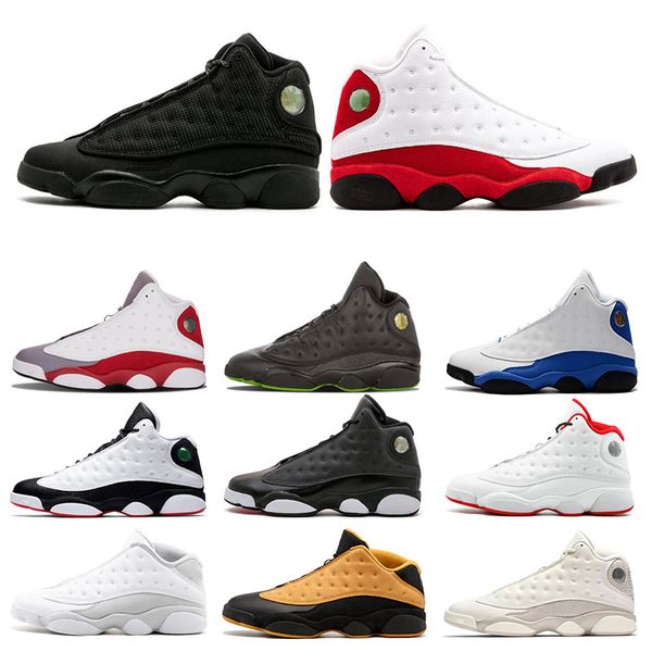 13 13s men he got game basketball shoes black cat melo class of 2003 grey toe bred sports sneakers shoes size 7-13, White;red
13 13s men he got game basketball shoes black cat melo class of 2003 grey toe bred sports sneakers shoes size 7-13, White;red