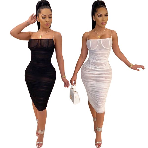 women mesh see through dress sleeveless strap backless night club evening party bandage bodycon dresses, Black;gray
women mesh see through dress sleeveless strap backless night club evening party bandage bodycon dresses, Black;gray