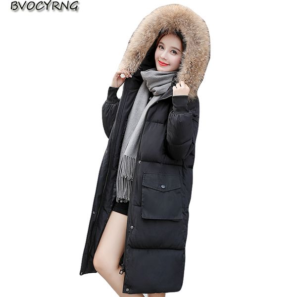 cotton jacket 2018 new cotton clothing female students korea loose warm jacket winter long thick padded bread service, Black
cotton jacket 2018 new cotton clothing female students korea loose warm jacket winter long thick padded bread service, Black