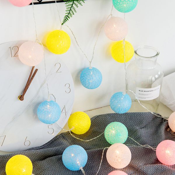 1.5m/3m/6m cotton ball string lights cute fairy lights outdoor decoration holiday garland christmas globe lighting chain
1.5m/3m/6m cotton ball string lights cute fairy lights outdoor decoration holiday garland christmas globe lighting chain
