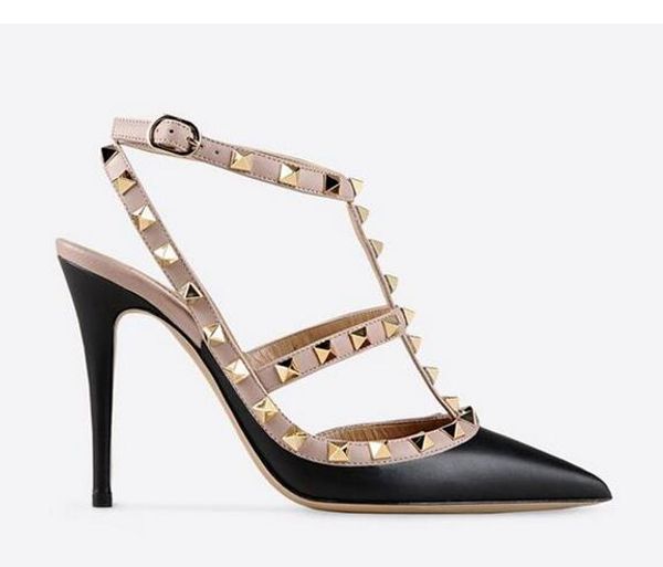 fashion brand shoes woman designer summer high heels luxury designer shoes rivet decoration high women's dress shoes party wedding sand, Black
fashion brand shoes woman designer summer high heels luxury designer shoes rivet decoration high women's dress shoes party wedding sand, Black