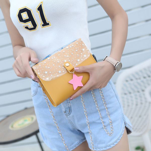 2020 summer women fashion crossbody bag star pendant shoulder bag new messenger sequin square sling pu for sweet lady
2020 summer women fashion crossbody bag star pendant shoulder bag new messenger sequin square sling pu for sweet lady