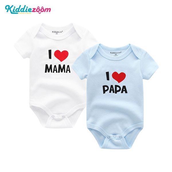 kiddiezoom baby romper 100%cotton short sleeve i love papa mama printed baby girls clothing set baby boys clothes roupas de bebe, White
kiddiezoom baby romper 100%cotton short sleeve i love papa mama printed baby girls clothing set baby boys clothes roupas de bebe, White