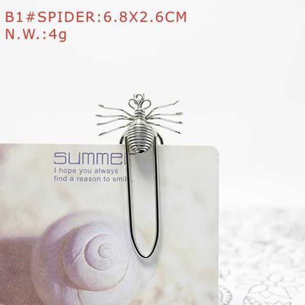 b1/b2/b3/b4 spider/bee/butterfly/beetle bookmark cute creative stainless wire hand made art crafts wedding birthday home office gift present 
b1/b2/b3/b4 spider/bee/butterfly/beetle bookmark cute creative stainless wire hand made art crafts wedding birthday home office gift present